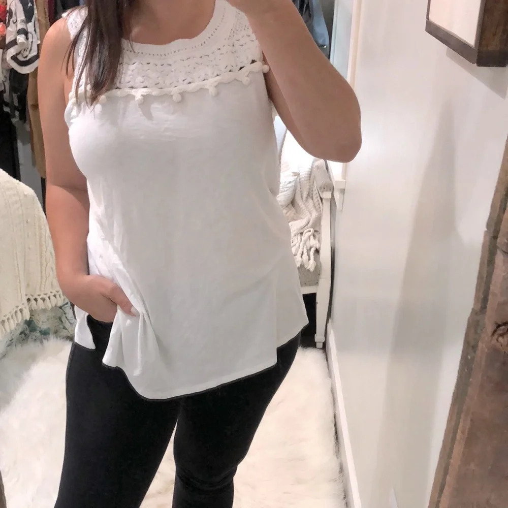 J Jill size medium white top